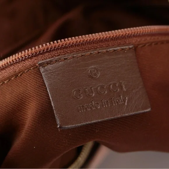 Gucci Brown Canvas Hobo Bag - Picture 4 of 8